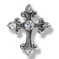 Silber Anhänger Kreuz mit Zirkonien