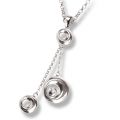 Kettenanhänger aus Sterling Silber im Retro Design