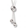 Kettenanhänger aus Sterling Silber im Retro Design mit Swarovski
