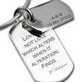 Silber Dog Tag mit Gravur - double