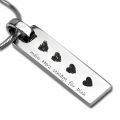 Silber Anhänger mit Gravur rechteckig schmal