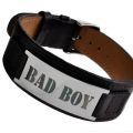 Lederarmband braun mit Ihrer Wunschgravur