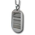 Dog Tag Anhänger mit individuellem Barcode