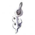 Nagelpiercing mit Silber Design