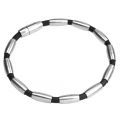 Armband aus Kautschuk und Stahl, 2 Längen