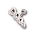Ohrpiercing mit Herz Design