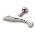 Ohrpiercing mit Design und Swarovski Kristall