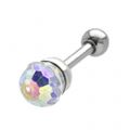 Ohrpiercing mit Discostein