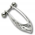 Ohrpiercing mit Silberdesign