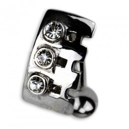 Bauchnabelpiercing mit 925 Silber Design und Swarovski