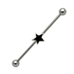 Ohrpiercing aus Chirurgenstahl mit Stern
