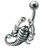 Bauchnabelpiercing mit Skorpion Design