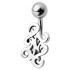 Bauchnabelstecker mit Gothic Design