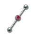 Ohrpiercing aus Chirurgenstahl mit Swarovski Krist