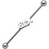 Ohrpiercing aus Chirurgenstahl mit Schriftzug SEX