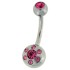 Bauchnabelpiercing mit kleinen Swarovski