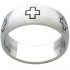Fingerring aus Chirurgenstahl - Kreuze