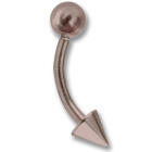 Gebogene Banane aus Titanium 1.6mm Stärke