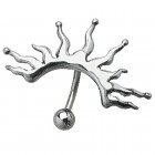 Bauchnabelpiercing mit Tattoo Design