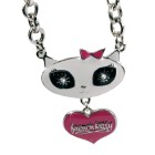 French Kitty Halskette Dangling Heart