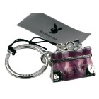 Schlüsselanhänger Playboy, rhodium veredelt - Tasche