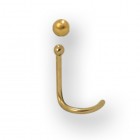 18 Karat Gold Nasenstecker mit kleiner Kugel