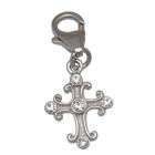 Charm-Anhänger Kreuz aus 925 Silber zum Einhängen
