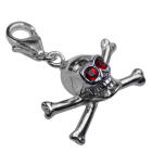 Charm-Anhänger Totenkopf mit Kristallen