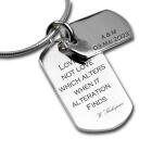 Doppel Dog Tag Anhänger mit Gravur