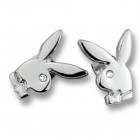PLAYBOY Ohrstecker Bunny mit Kristallstein