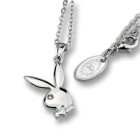 PLAYBOY Halskette mit Bunny Anhänger und Kristall