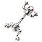 Bauchnabelpiercing mit doppeltem Design - Frosch und Swarovski