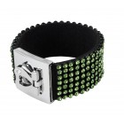 Armband, siebenreihig mit Strass-Steinen, 19cm Länge