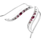 Ohrstecker 925 Sterling Silber mit Design und Swarovski Kristallen