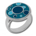 Ring aus Sterling Silber mit Emaille Design
