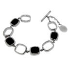 Armband aus Edelstahl mit Schmucksteinen
