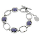 Armband aus Edelstahl mit Schmucksteinen