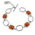 Armband aus Edelstahl mit Schmucksteinen