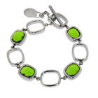 Armband aus Edelstahl mit Schmucksteinen