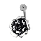 Titan Bauchnabelpiercing  mit Rosen Design