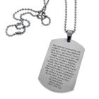 Dog Tag Anhänger gross mit Gravur