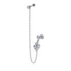 316L Barbell 1.2x6mm mit Silberkettchen und Stecker