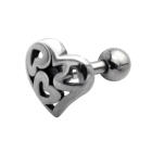 TIP Ohrschmuck  Barbell aus 316L Chirurgenstahl, G