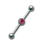 Ohrpiercing aus Chirurgenstahl mit Swarovski Krist