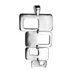 Kettenanhänger aus Sterling Silber 4 Rechtecke
