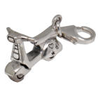 Charm-Anhänger Motorroller aus 925 Sterling Silber