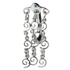 Bauchnabelpiercing mit Silber Behang
