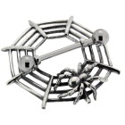 Brustwarzenpiercing aus 925 Silber Spinne