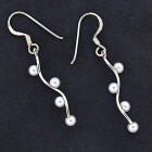 Ohrhänger aus 925 Sterling Silber mit Spiraldesign