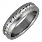 Fingerring aus Chirurgenstahl - Zirkonien